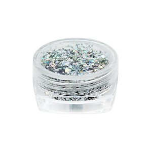 Nail Accessories Flakes Silver 3g