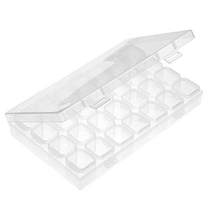 Case for Nail Art Accessories Plastic 28 Places