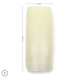 Nail Tips Natural No. 1 Size in a bag 50pcs