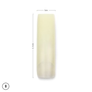 Nail Tips Natural No. 8 Size in a bag 50pcs