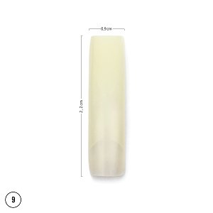 Nail Tips Natural No. 9 Size in Bag 50pcs