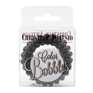 Spiral Hair Ties Black 3pcs