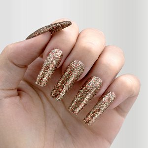 Nail Gel Polish No 165 Red Glitter 10ml