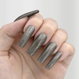 Nail Gel Polish No 161 Gray Glitter 10ml