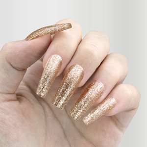 Nail Gel Polish No 229 Gold Glitter 10ml