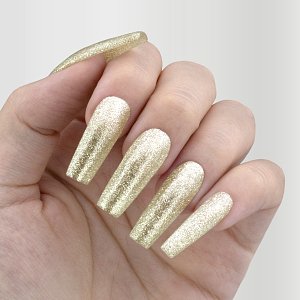 Nail Gel Polish No 266 Gold Glitter 10ml
