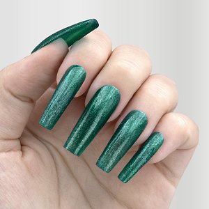 Nail Gel Polish No 264 Green Glitter 10ml