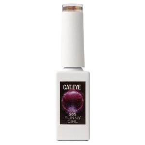 Nail Gel Polish Funny Girl No 285 Black with Pink Cat Eye 10ml