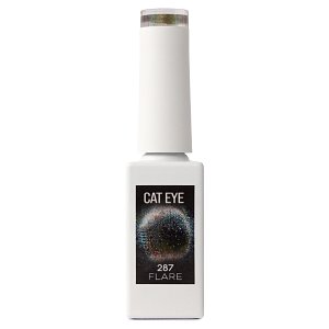 Nail Gel Polish No 287 Black with Gold Cat Eye 10ml