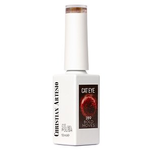 Nail Gel Polish No 289 Black with Orange Cat Eye 10ml