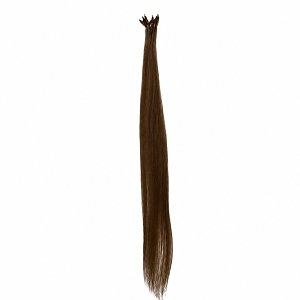Nano Ring Hair Extensions Natural Hair #2 Brown 50cm 10pcs