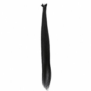 Nano Ring Haarverlangerungen #1 Schwarz 50cm 10 Stuck