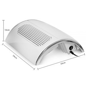 Nail Dust Absorber with 3 Fans White