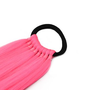 Haarverlangerung fur Zopf oder Glatt 65cm Rosa & Blau