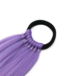Haarverlangerung fur Zopf oder Glatt 65cm Lila, Rosa & Blau