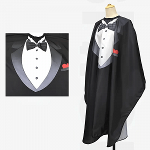 Barber Haircut Cape with Tuxedo Design – Durable & Waterproof