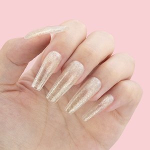 Nail Gel Polish Top No Wipe Glitter No 338 10ml
