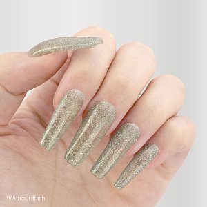 Nail Gel Polish Flashy No 353 Silver Glitter 10ml