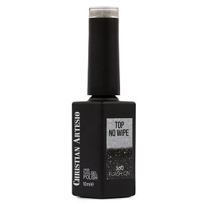 Top Coat No Wipe Flash On No 360 Glitter 10 ml - Semi-Permanent Nail Polish
