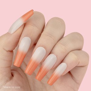 Thermal Nail Gel Polish No 366 Somon/White 10ml