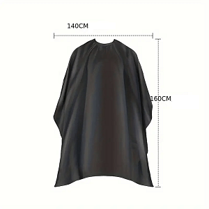 Barber Cape, Black Color 150 x 128cm