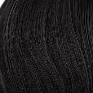 Pferdeschwanz Glatt Echthaar 60cm 100g Schwarz #1