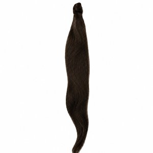 Pferdeschwanz Glatt Echthaar 60cm 100g Dunkelbraun #1B
