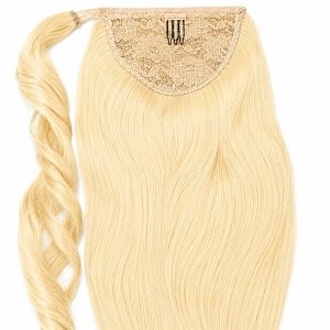 Pferdeschwanz Glatt Echthaar 60cm 100g Hellblond #60