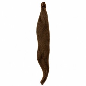 Pferdeschwanz Glatt Echthaar 60cm 100g Braun #2
