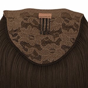 Pferdeschwanz Glatt Echthaar 60cm 100g Dunkelbraun #1B