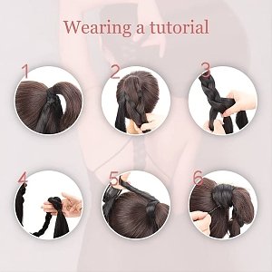 Hair Ponytail for Braid or Straight 85cm 180gr #13