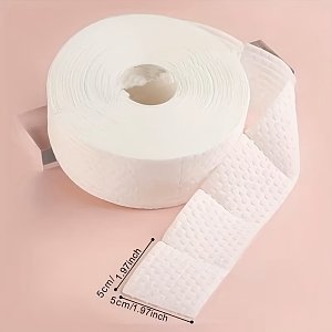 Lint Free Nail Cleaner Pads Roll 1000pcs 5x5cm