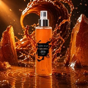 AuraSilk Korperspray Body & Hair Mist Caramel 200ml