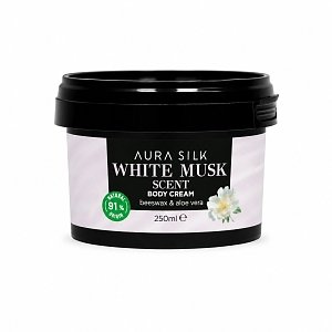 AuraSilk Korpercreme White Musk 250ml
