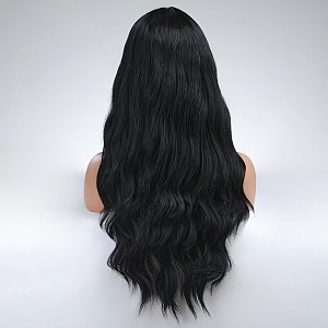 Synthetic Hair Wig Black Long