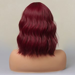 Synthetic Hair Wig Red Frame