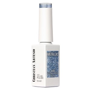 Nail Gel Polish No 440 Blue Metallic 10ml