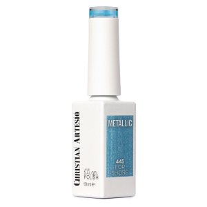 Nail Gel Polish No 445 Blue Metallic 10ml