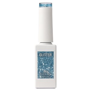 Nail Gel Polish No 448 Light Blue Glitter 10ml