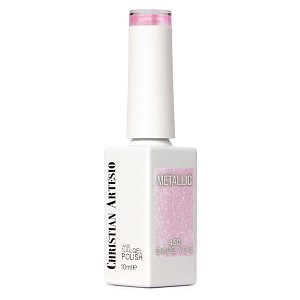 Nail Gel Polish No 450 Pink Metallic 10ml