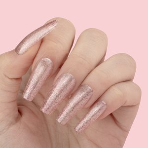 Nail Gel Polish No 452 Pink Glitter 10ml
