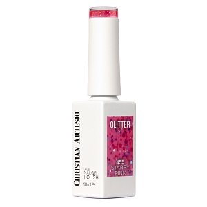 Shellac UV& Led Starry Pink Νο 455 Fuchsia Glitter 10ml