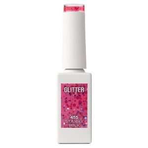 Shellac UV& Led Starry Pink Νο 455 Fuchsia Glitter 10ml