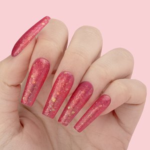 Nail Gel Polish No 457 Pink Glitter Pagetta 10ml