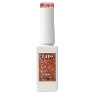 Nail Gel Polish No 466 Orange Glitter 10ml