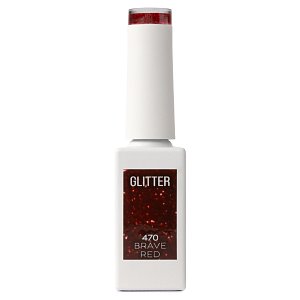 Nail Gel Polish No 470 Red Glitter 10ml