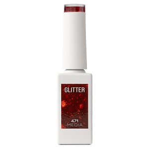 Nail Gel Polish No 471 Red Glitter 10ml