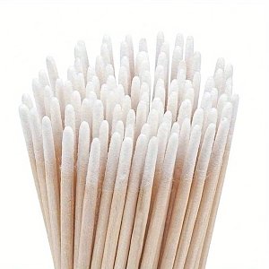 Professional Wooden Nail Precision Swabs 100pcs – Cleaning Sticks for Polish Correction & Nail Art