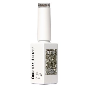 Nail Gel Polish No 475 Black Glitter 10ml