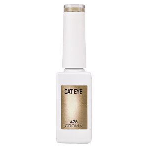 Nail Gel Polish Cat Eye Crown No 478 Gold Metallic 10ml